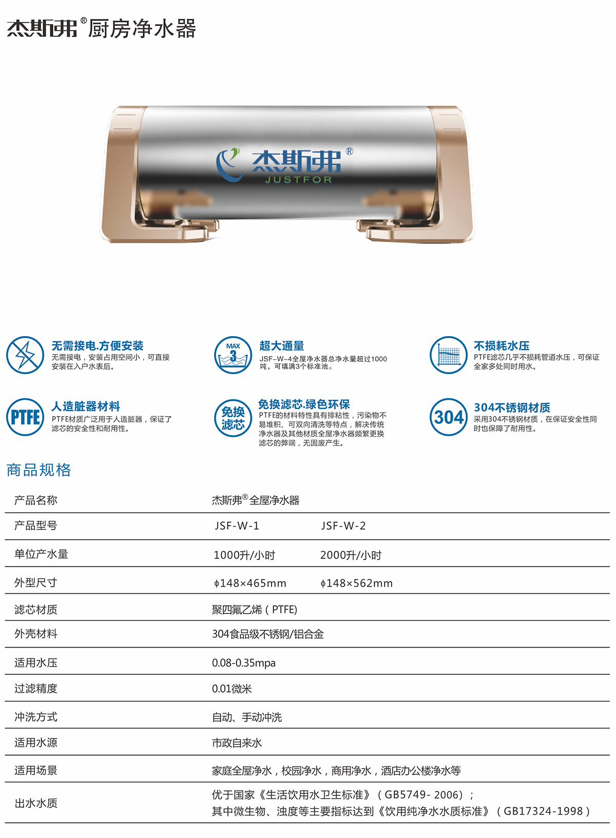 杰斯弗熱水凈水器（JSF-W-1、JSF-W-2）-1